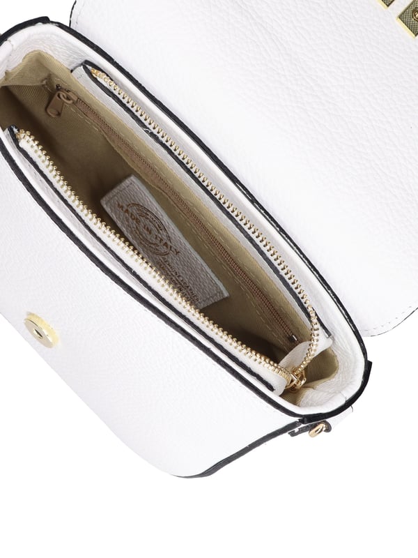 Damen Umhängetasche Made in Italy - Modell Lumira Prime - 100% Leder - 21.0 x 13.0 x 6.0 cm
