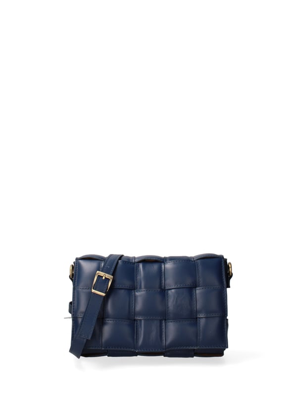 Damen Umhängetasche Made in Italy - Modell Artena - 100% Leder - 26.0 x 17.0 x 6.0 cm