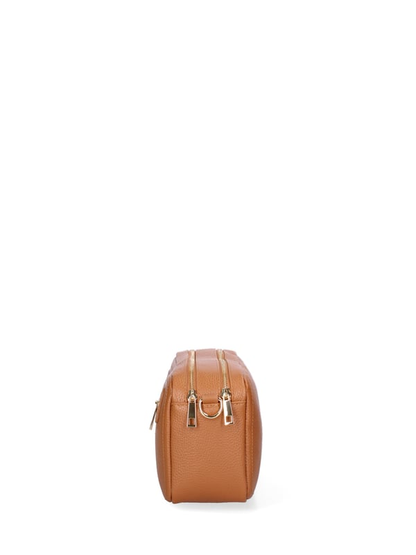 Damen Umhängetasche Made in Italy - Modell Lumena Chic - 100% Leder - 24.0 x 16.0 x 10.0 cm