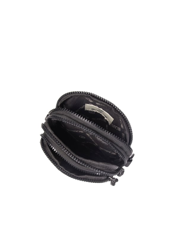 Unisex-Umhängetasche mit Reißverschluss. fehlende Innentaschen. Eine Vorderseite mit Reißverschluss und eine Rückseite mit Reißverschluss-Außentaschen. im PVC-Schultergurt. fehlender Griff. ein Innenfach.  Außenmaterial: Innenmaterial: 100 % Polyester. Maße: 14x19x5 cm. Modeprodukt