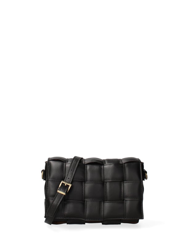 Damen Umhängetasche Made in Italy - Modell Artena - 100% Leder - 26.0 x 17.0 x 6.0 cm