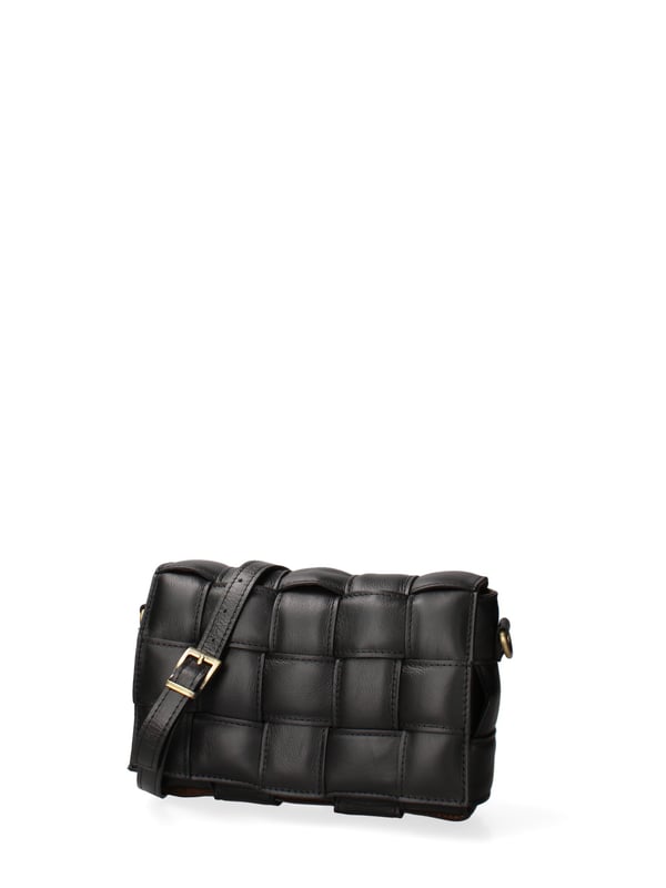 Damen Umhängetasche Made in Italy - Modell Artena - 100% Leder - 26.0 x 17.0 x 6.0 cm