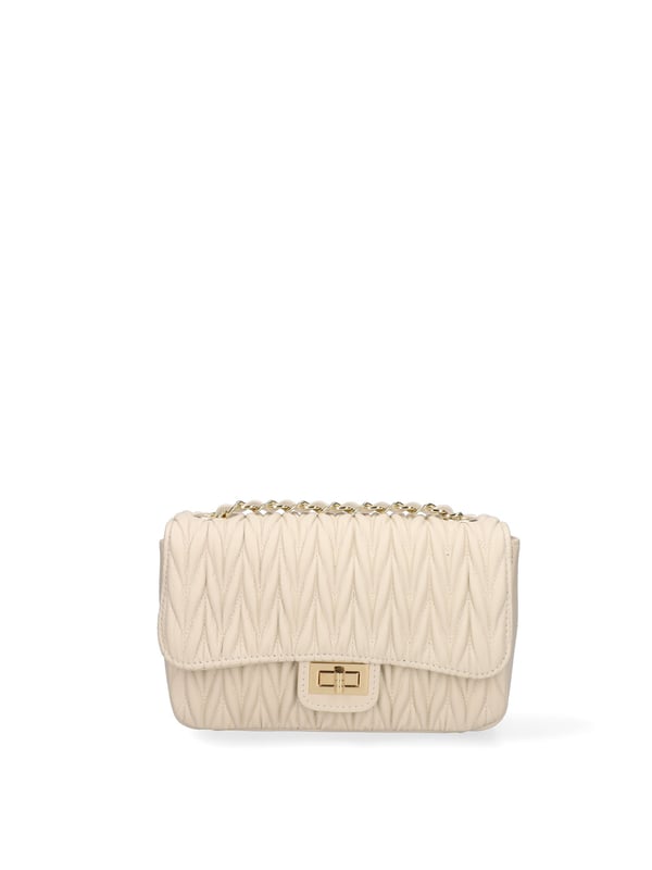 **Damen Umhängetasche Made in Italy - Modell Cielia Lux - Echtes Leder** - 23.0 x 14.0 x 7.0 cm