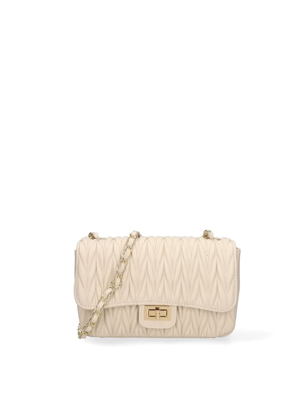 **Damen Umhängetasche Made in Italy - Modell Cielia Lux - Echtes Leder** - 23.0 x 14.0 x 7.0 cm