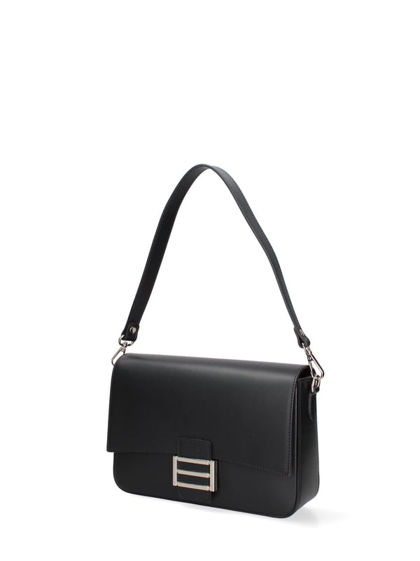 **Damen Umhängetasche Made in Italy - Modell Morea Nova - 100% Leder** - 25.0 x 17.0 x 7.0 cm
