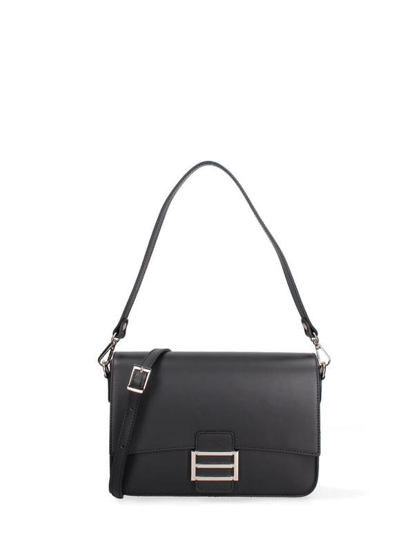 **Damen Umhängetasche Made in Italy - Modell Morea Nova - 100% Leder** - 25.0 x 17.0 x 7.0 cm