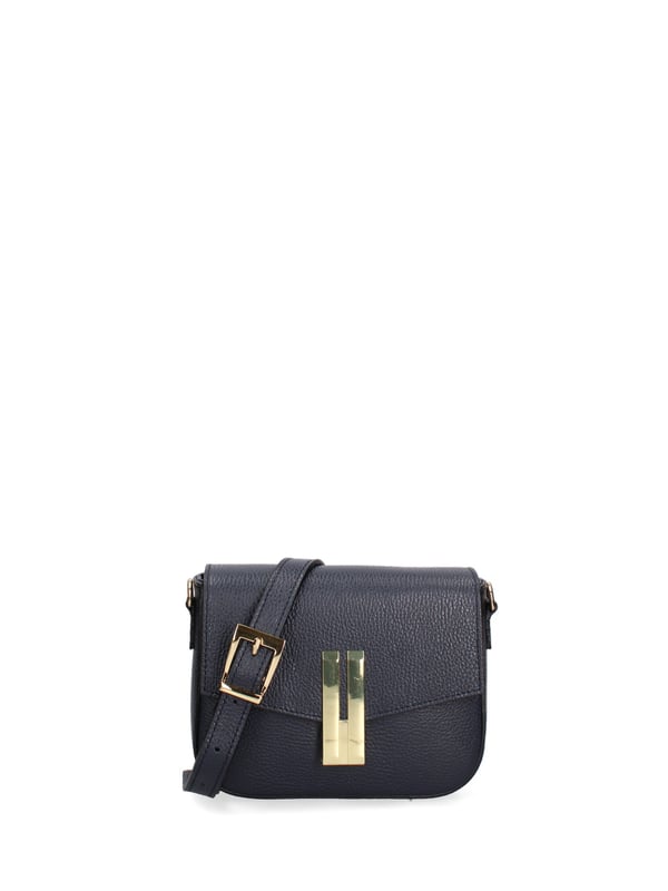 Damen Umhängetasche Made in Italy - Modell Lumira Prime - 100% Leder - 21.0 x 13.0 x 6.0 cm