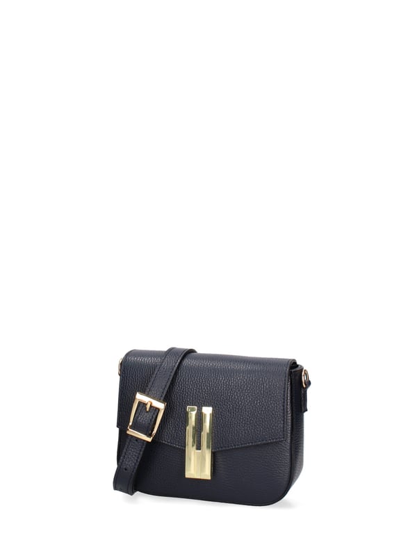 Damen Umhängetasche Made in Italy - Modell Lumira Prime - 100% Leder - 21.0 x 13.0 x 6.0 cm
