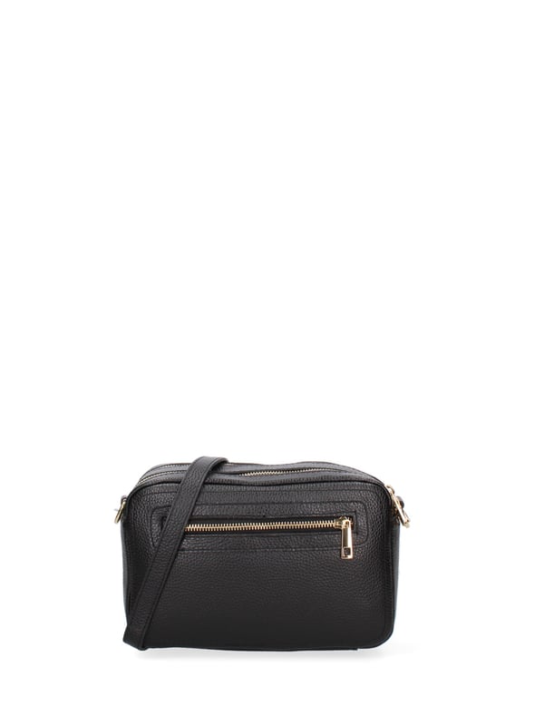 Damen Umhängetasche Made in Italy - Modell Lumena Chic - 100% Leder - 24.0 x 16.0 x 10.0 cm