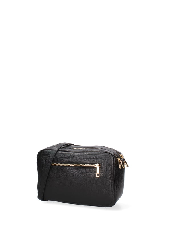 Damen Umhängetasche Made in Italy - Modell Lumena Chic - 100% Leder - 24.0 x 16.0 x 10.0 cm