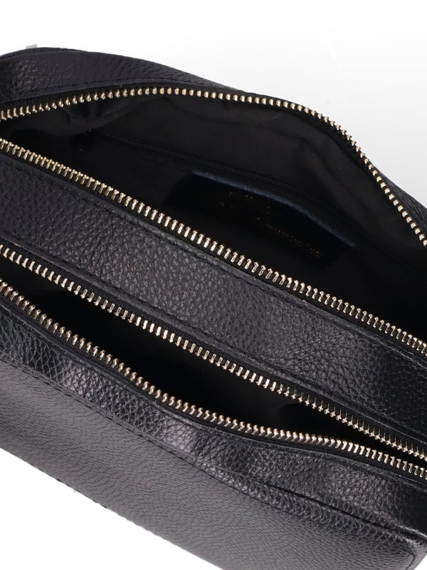 Damen Umhängetasche Made in Italy - Modell Lumena Chic - 100% Leder - 24.0 x 16.0 x 10.0 cm