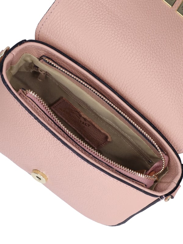 Bolso bandolera de mujer Hecho en Italia - Modelo Lumira Prime - 100% cuero - 21.0 x 13.0 x 6.0 cm