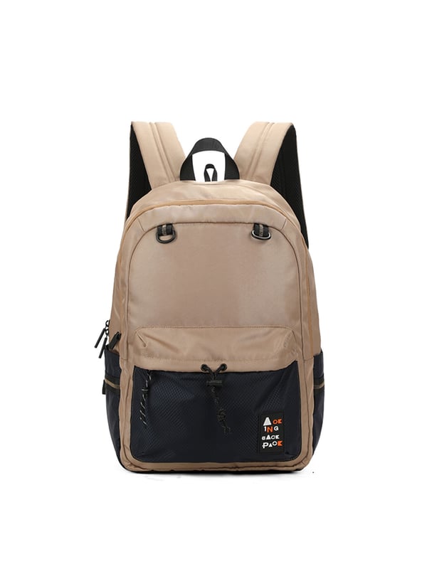 Mochila unisex. El cierre es con cremallera. Los bolsillos internos son bolsillos multifuncionales. Hay tres bolsillos externos con cremallera y uno lateral. La bandolera es ajustable en tela. El mango está fabricado en nailon. Hay tres compartimentos internos. El material exterior es poliéster. Internamente está forrado en poliéster. Medidas: 30x14,5x44 cm. Producto de moda