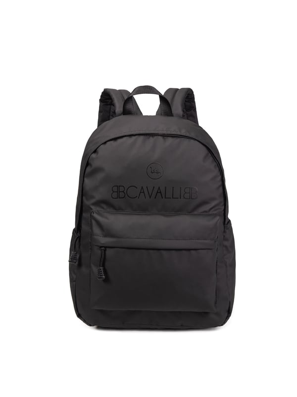 B Cavalli Mochila Unisexo Mochila unisex. El cierre es con cremallera. Los bolsillos internos son tres bolsillos abiertos. Los bolsillos externos son uno frontal con cremallera. Falta la correa para el hombro. El mango está fabricado en PVC. Hay un compartimento interno. El material exterior es Cuero Vegano/Pu. Internamente es 100% Poliéster. Medidas: 31x45x14 cm. Producto de moda