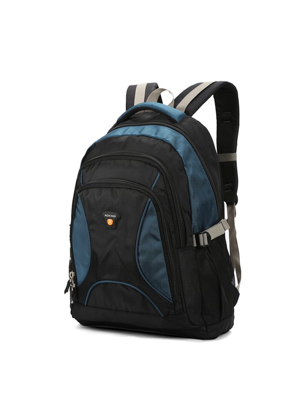 Mochila unisex. El cierre es con cremallera. Los bolsillos internos son bolsillos multifuncionales. Hay tres bolsillos externos con cremallera y uno lateral. Falta la correa para el hombro. Falta el mango. Hay tres compartimentos internos. El material exterior es poliéster. Internamente está forrado en poliéster. Medidas: 34x22x53 cm. Producto de moda
