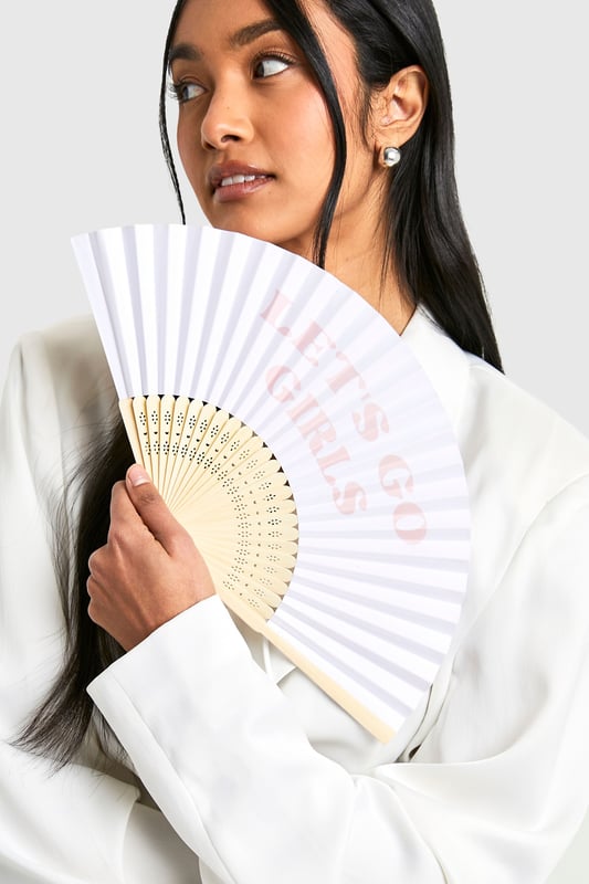 Stylish folding fan with playful Hen Party slogan in soft pink lettering
        Elegant wooden ribs providing sturdy structure and traditional appeal
        Lightweight design perfect for keeping cool during celebration activities
        Folds completely flat for easy storage in clutch bags or pockets
        Makes for a charming keepsake or photo prop for the bridal party
    
    Add a touch of fun and practicality to your hen celebrations with this delightful folding fan. The crisp white fabric showcases a playful Hen Party slogan, making it both a functional accessory and a brilliant prop for group photos. Perfect for summer celebrations or heated dance floors, this fan offers a refreshing breeze whilst keeping the party spirit alive. Present to your bridal squad as part of their welcome gifts, or use as a coordinated accessory that unites the group during daytime activities or evening festivities. The classic design with wooden ribs ensures durability throughout your special celebrations, whilst the compact folding nature means it can be easily tucked away when not in use. A thoughtful addition to any hen party that combines style with practicality for memorable moments with your closest friends.