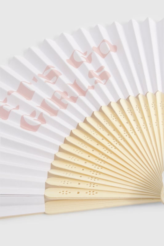 Stylish folding fan with playful Hen Party slogan in soft pink lettering
        Elegant wooden ribs providing sturdy structure and traditional appeal
        Lightweight design perfect for keeping cool during celebration activities
        Folds completely flat for easy storage in clutch bags or pockets
        Makes for a charming keepsake or photo prop for the bridal party
    
    Add a touch of fun and practicality to your hen celebrations with this delightful folding fan. The crisp white fabric showcases a playful Hen Party slogan, making it both a functional accessory and a brilliant prop for group photos. Perfect for summer celebrations or heated dance floors, this fan offers a refreshing breeze whilst keeping the party spirit alive. Present to your bridal squad as part of their welcome gifts, or use as a coordinated accessory that unites the group during daytime activities or evening festivities. The classic design with wooden ribs ensures durability throughout your special celebrations, whilst the compact folding nature means it can be easily tucked away when not in use. A thoughtful addition to any hen party that combines style with practicality for memorable moments with your closest friends.