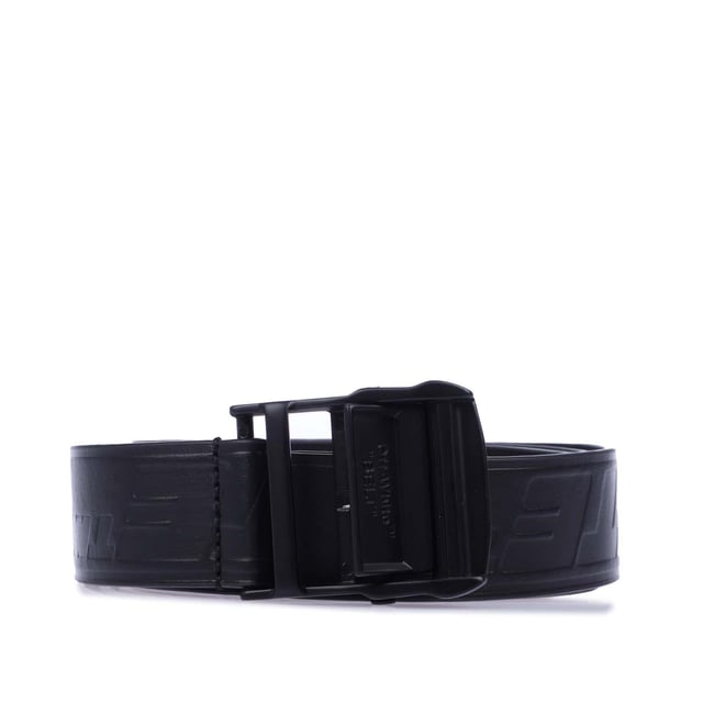 Off-White industriële leren riem.- gespsluiting.- Off White opschrift.- 100% koeienleer. Ref: OMRB0120011010.