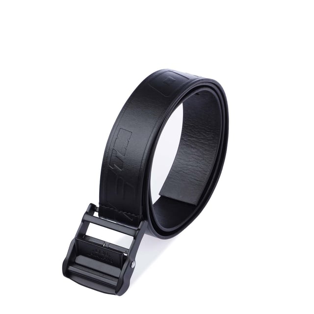 Off-White industriële leren riem.- gespsluiting.- Off White opschrift.- 100% koeienleer. Ref: OMRB0120011010.