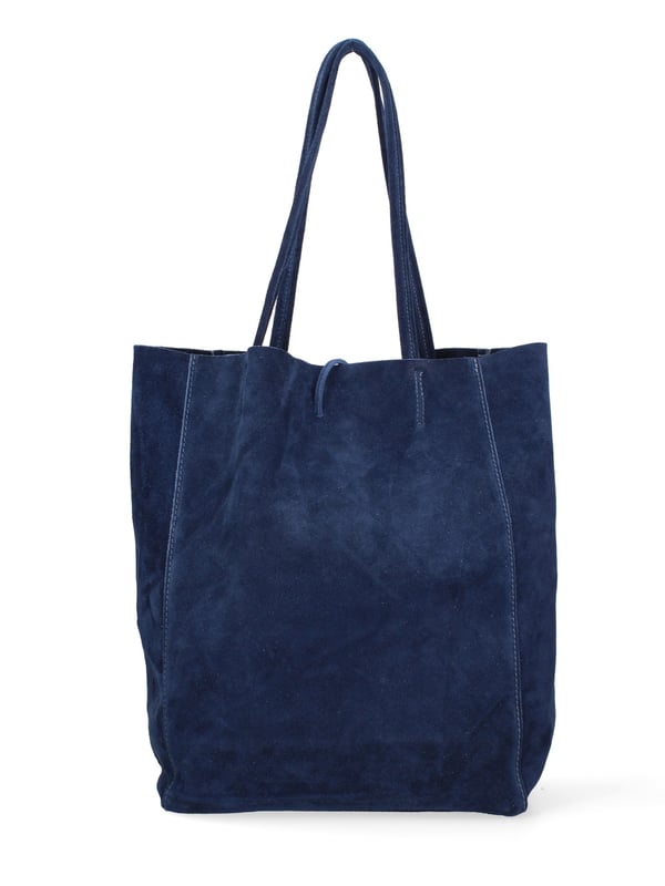 Damen Handtasche Made in Italy - Modell Lumena Prime - 100% Wildleder - 28.0 x 35.5 x 12.5 cm