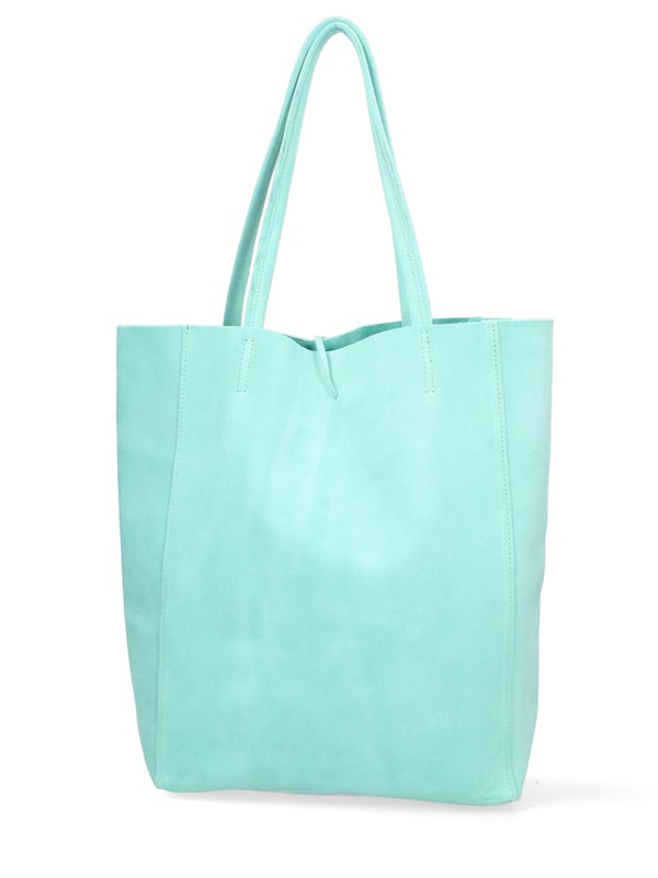 Bolsa de mano mujer Hecho en Italia - Modelo Lumena Prime - 100% piel ante - 28.0 x 35.5 x 12.5 cm