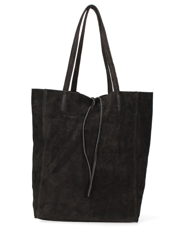 Bolsa de mano mujer Hecho en Italia - Modelo Lumena Prime - 100% piel ante - 28.0 x 35.5 x 12.5 cm