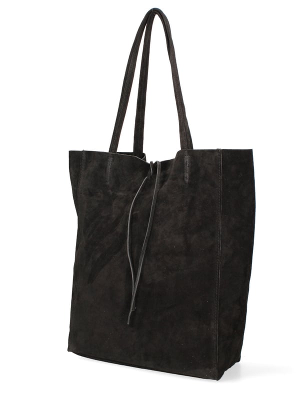Bolsa de mano mujer Hecho en Italia - Modelo Lumena Prime - 100% piel ante - 28.0 x 35.5 x 12.5 cm