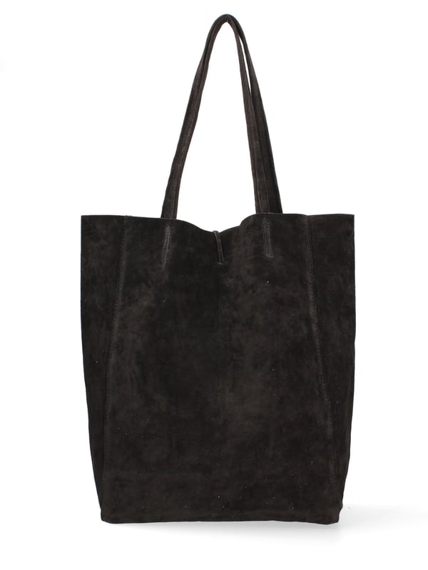 Bolsa de mano mujer Hecho en Italia - Modelo Lumena Prime - 100% piel ante - 28.0 x 35.5 x 12.5 cm