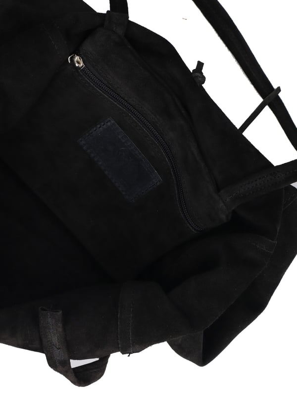 Bolsa de mano mujer Hecho en Italia - Modelo Lumena Prime - 100% piel ante - 28.0 x 35.5 x 12.5 cm