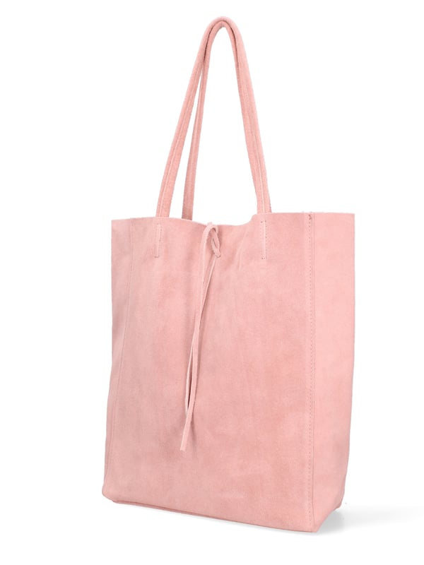Damen Handtasche Made in Italy - Modell Lumena Prime - 100% Wildleder - 28.0 x 35.5 x 12.5 cm