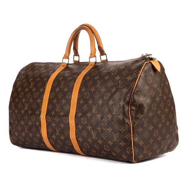 Louis Vuitton Taschen Keepall 55 Reisetasche und Braun Beschichtete Leinwand und Goldenes Messing hardware. Das Produkt ist auf in sehr gutem Zustand (AB).
  Abmessungen: 55x28x25 cm 
  Zubehör inklusive: Worn Handles
  Äußere Hinweise: Worn Handles
  BrandCo Paris hat seltene Artikel und die besten Konditionen zu unglaublichen Preisen vorgestellt. Geduld lohnt sich! Kaufen Sie mit Vertrauen: Alle Artikel von BrandCo Paris sind von unserem Expertenteam ausgewählt und authentisch.
  Alle Artikel enthalten ein Echtheitszertifikat und wurden von BrandCo Paris übernommen.
  Tabelle zur Klassifizierung des Artikelzustands
  N (wie neu)
  AA (perfekter Zustand)
  A (ausgezeichneter Zustand)
  AB (sehr guter Zustand)
  B (gut/mittelmäßig)