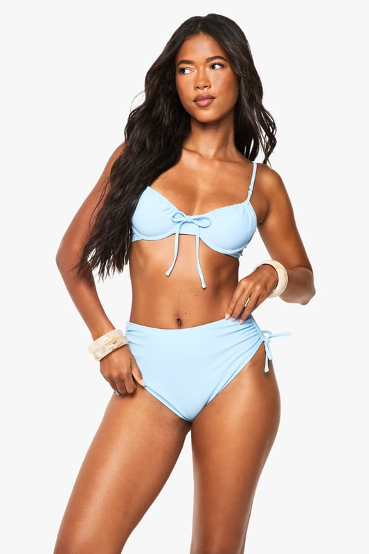 Make a splash in our stylish swimwearBagging yourself the perfect bikini is the secret to feeling body beautiful at the beach. Whether you prefer triangle or bandeau, high waisted or hipster, we&rsquo;ve got swimwear styles to flatter every figure. This season we&rsquo;re talking about the tropical two piece, clashing it with a quirky kimono and adding fashion&rsquo;s hottest headwear, the floppy hat, for plenty of poolside pizazz.