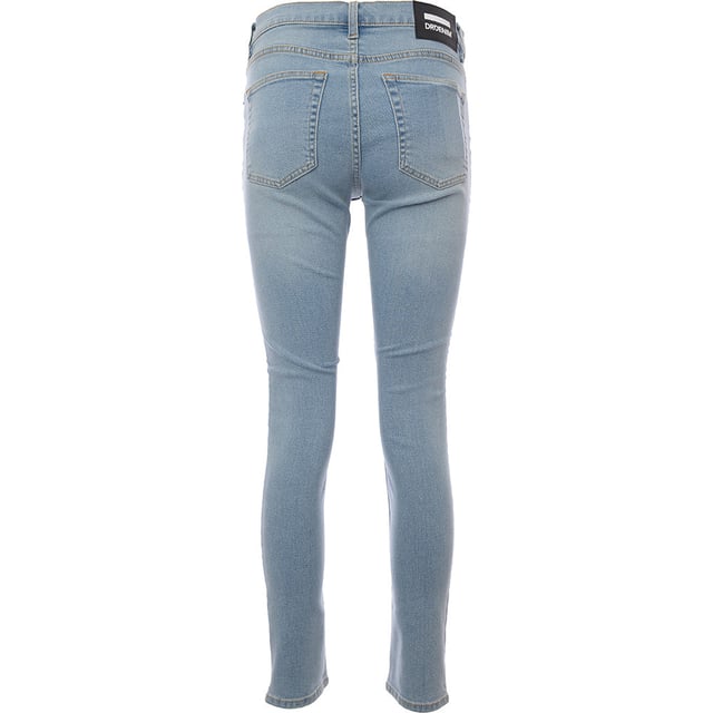 Dr Denim Women's Light Blue Chase Skinny Jeans in 90's Wash Main: 25% Polyester, Main: 3% Viscose, Main: 71% Cotton, Main: 1% Elastane. Dr. Denim's Chase skinny jeans in a 90's light wash are the perfect blend of retro style and modern comfort. With a tapered leg design and stretch denim fabric, they offer a snug fit that moves with you. Whether you're out on the town or just hanging out with friends, these jeans are sure to make a statement while providing the ultimate in comfort and style. Embrace the nostalgia with a fresh twist!