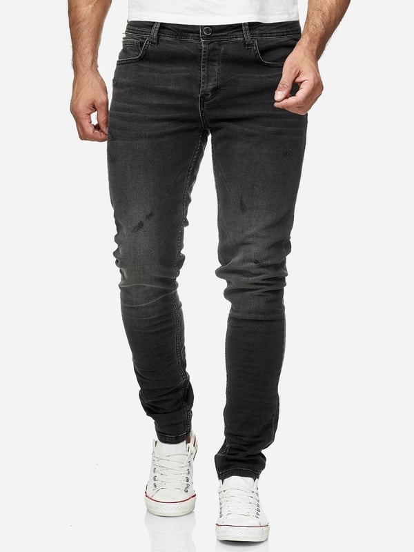 •Moderne & zeitlose Herren Jeans von Tazzio

•Verschluss: Knopfleiste
•Hosentaschen: Eingrifftaschen, Coinpocket, Gesäßtaschen
•Stretchanteil für eine optimale Passform
•Gürtelschlaufen
•Hochwertiges Material & bequem zu tragen
•Ideale Jeans das ganze Jahr

Passform
•Passform: Skinny Fit
•Länge: Lang
•Leibhöhe: normal

Material & Pflege
•Material Oberstoff: 97% Baumwolle, 3% Elasthan
•Materialkonstruktion: Denim/Jeans
•Elastizität: Leicht elastisch
•Pflegehinweise: Maschinenwäsche