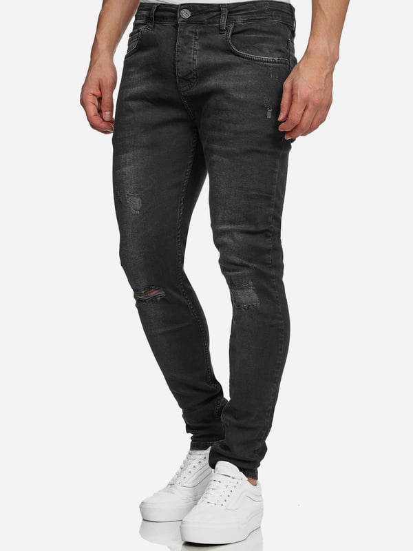 •Moderne & zeitlose Herren Jeans von Tazzio

•Verschluss: Knopfleiste
•Hosentaschen: Eingrifftaschen, Coinpocket, Gesäßtaschen
•Stretchanteil für eine optimale Passform
•Gürtelschlaufen
•Hochwertiges Material & bequem zu tragen
•Ideale Jeans für das ganze Jahr

Passform
•Passform: Skinny Fit
•Länge: Lang
•Leibhöhe: normal

Material & Pflege
•Material Oberstoff: 97% Baumwolle, 3% Elasthan
•Materialkonstruktion: Denim/Jeans
•Elastizität: Leicht elastisch
•Pflegehinweise: Maschinenwäsche