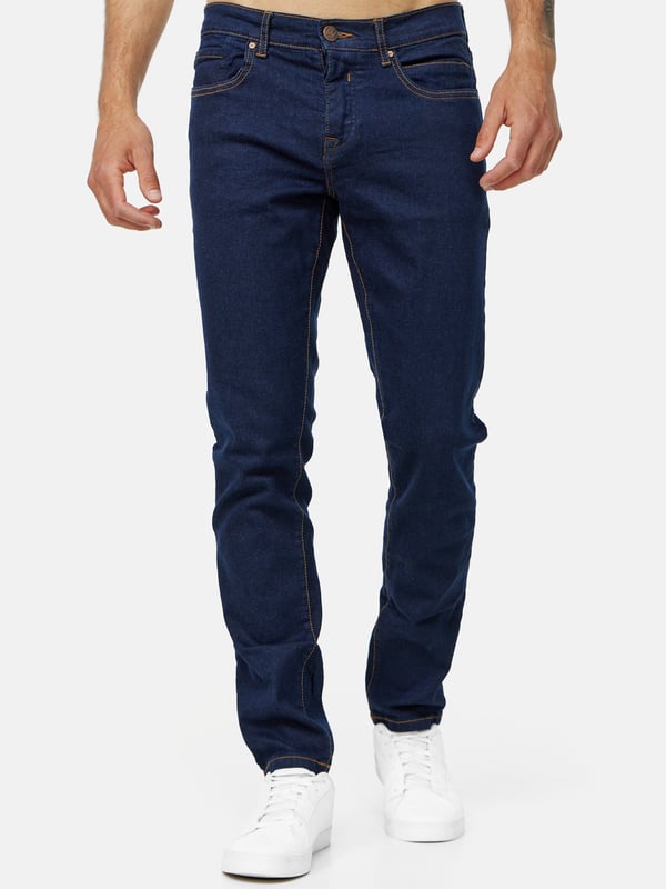 Pantalon Denim Stretch 97% Coton Tazzio 16533 - Jeans Slim Fit Pour Homme - Noir Jeans Turquie Taille Longueur Au Choix