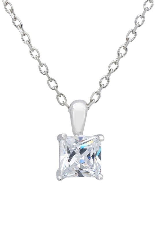 This is the pendant you’ll reach for again and again. The Ever After Solitaire Pendant Necklace feels like a timeless addition to your collection, crafted from sleek 925 sterling silver for a polished finish that catches the light just right.The square cubic zirconia, measuring 0.5 x 0.5 cm, adds just the right amount of sparkle, subtle yet undeniable. Set on a 39-42 cm adjustable chain, it sits perfectly, with a highly polished silver bail that enhances its refined simplicity.At just 1.3 grams, it's light enough for everyday wear, but the elegance it brings will make you feel special no matter the occasion.