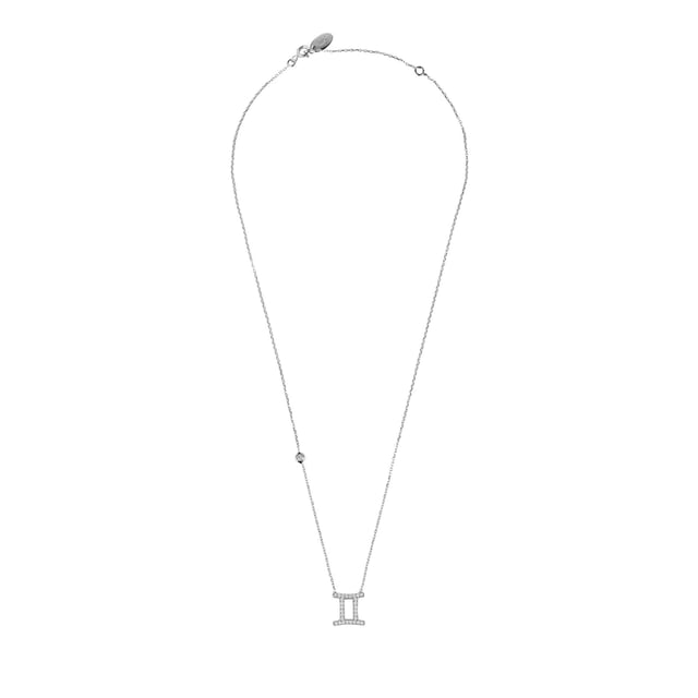 Gift yourself or your loved one a meaningful way to accessorize with style, the Zodiac Star Sign Pendant Necklace Silver.Made of 925 sterling silver, this necklace features a hand-set white zircon motif in the design of your zodiac sign symbol. Finished with a lobster clasp, this delicate and luxurious necklace is sure to become an accent piece you will reach for every day! The adjustable size allows you to fit it perfectly around your neck, it can be worn at 40 cm chain length or 45cm chain length. Plus, the weight is 2.6 grams, light enough to be comfortable while still making a statement!Geminis celebrate birthdays May 21 - June 20 and are known for their intelligence, wit, and adaptability. They enjoy learning new things, have an active mind and make excellent conversation partners. Geminis can be very sociable and outgoing but also independent when needed.No matter your sign, show off your knowledge  fashion sense and shine proudly with the Zodiac Star Sign Pendant Necklace Silver!