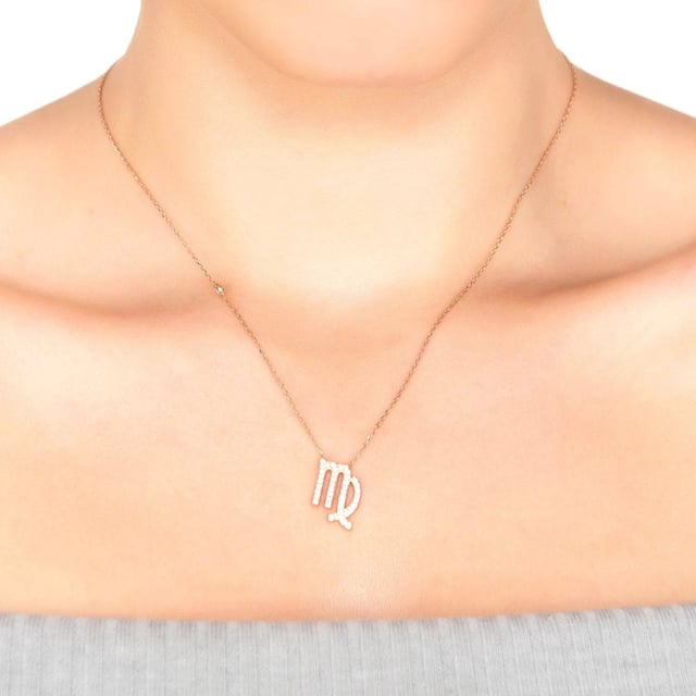 Dreaming of a timeless jewellery piece to add sparkle to your wardrobe? Look no further than our dazzling Zodiac Star Sign Pendant Necklace Silver. This unique pendant is hand-crafted from 925 sterling silver with beautiful multifaceted white zircons arranged into the symbol of your star sign. Featuring a lobster clasp for secure closure and a size adjuster, this necklace can be worn at either 40cm or 45cm chain length. The cute motif measures 1.5 x 1 cm and weighs 2.6 grams, perfect for any fashion-forward individual looking to express their creative style while making a statement.Virgos are known for their analytical minds, intelligence, and attention to detail. People born between August 23rd and September 22nd have a keen eye for all the small things that others might miss, making them excellent problem solvers. Virgo star signs are also known for their practicality, reliability and dependability.Whether you’re shopping for yourself or gifting a loved one something special, the Zodiac Star Sign Pendant Necklace Silver makes the ultimate addition to any jewellery collection!