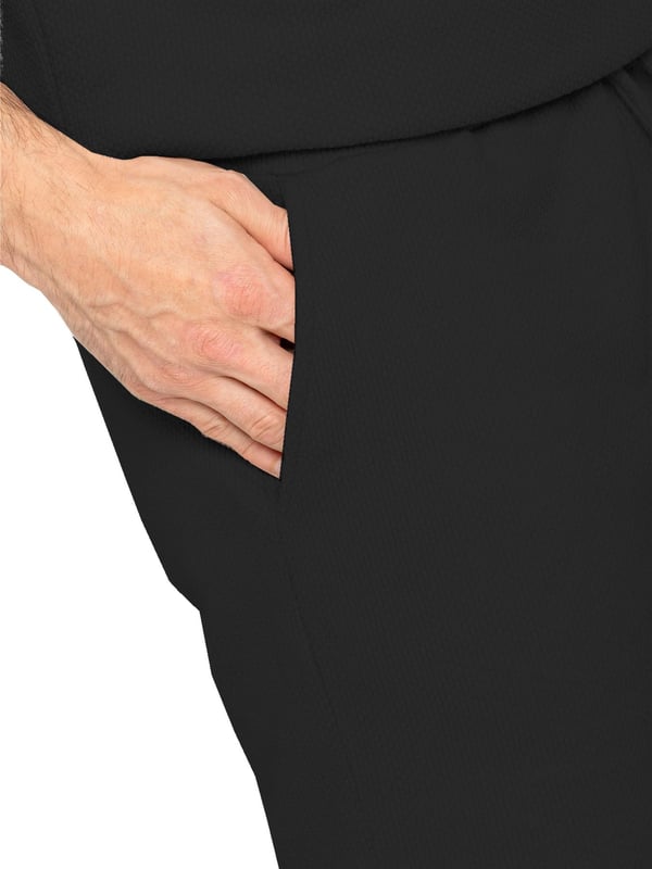 Enzo | 2 Pack Mens Textured Summer Shorts - BLACK Experience ultimate comfort and style with our textured shorts. The elasticated waistband allows for a perfect fit with an adjustable drawstring. Convenient side pockets add functionality. Made with premium fabric for a luxurious feel. Pack of 2. (13)
