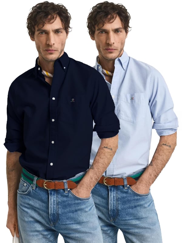 Introducing Enzo Milano Men's Shirts: the epitome of luxury. Impeccably crafted with lightweight, breathable cotton, these Regular Fit shirts feature a sophisticated Button-Down Collar and Long Sleeves for a timeless look. Each shirt is adorned with the Enzo Milano Logo, embroidered on the chest for a touch of exclusivity