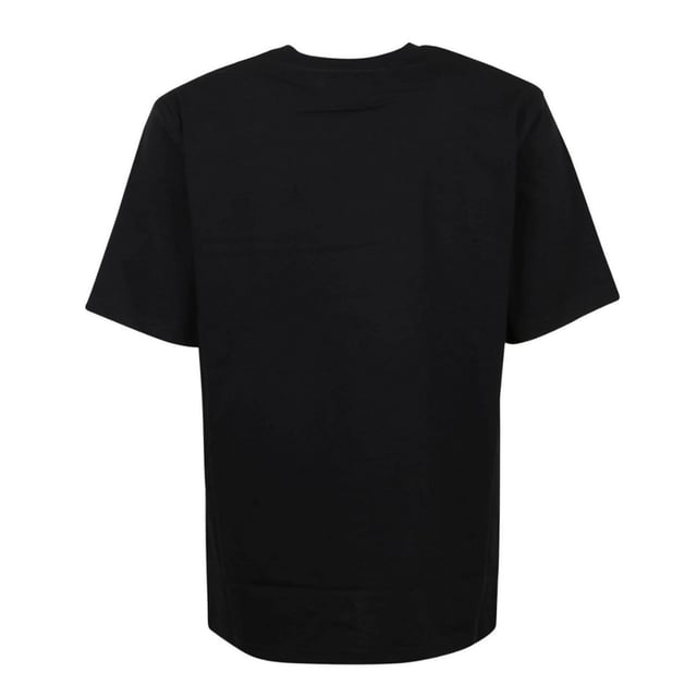 Moschino Logo Patch Black T-shirt Elevate your casual wardrobe with the Moschino Black T-Shirt, featuring the iconic Moschino logo patch for a bold, stylish statement. Crafted from high-quality fabric, this t-shirt offers exceptional comfort and durability, making it perfect for everyday wear. Its sleek black design pairs effortlessly with any outfit, while the distinctive logo patch adds a touch of luxury and modern flair. Ideal for those who appreciate fashion-forward pieces that combine comfort with standout style, this t-shirt is a must-have addition to your collection. Make a confident impression wherever you go with this signature Moschino piece. Made in Portugal, 100% Cotton