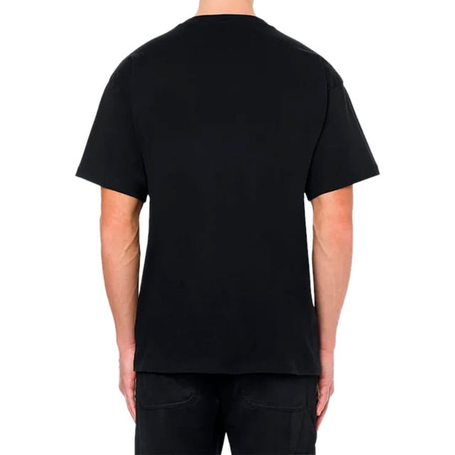 Moschino Couture Milano Reflective Logo Black T-shirt Elevate your wardrobe with the Moschino Couture Milano Reflective Logo Black T-Shirt, a perfect blend of luxury and street style. Crafted with premium materials, this sleek black tee features a striking reflective logo that catches the light, adding a bold, modern edge to your look. Ideal for day-to-night wear, it offers both comfort and standout style, making it a versatile addition to any fashion-forward collection. Experience the iconic Moschino quality and make a confident statement wherever you go. Made in Portugal, 100% Cotton