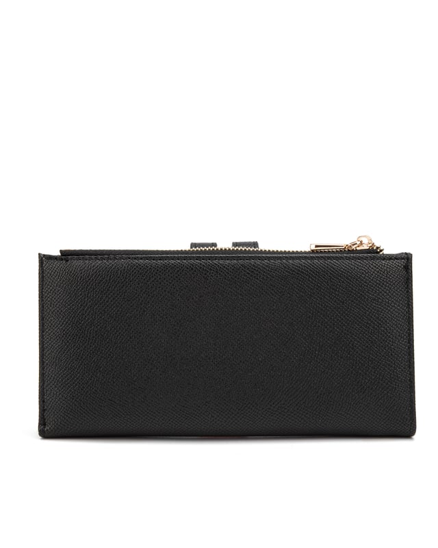 Diana&Co Billetera Mujer Cartera de mujer. El cierre es con botón magnético. Los bolsillos internos son tarjeteros y porta billetes. Los bolsillos externos están ausentes. Falta la correa para el hombro. Falta el mango. Hay un compartimento interno. El material exterior es Cuero Vegano/Pu. Internamente no está forrado. Medidas: 9,5x19x3 cm. Producto de moda