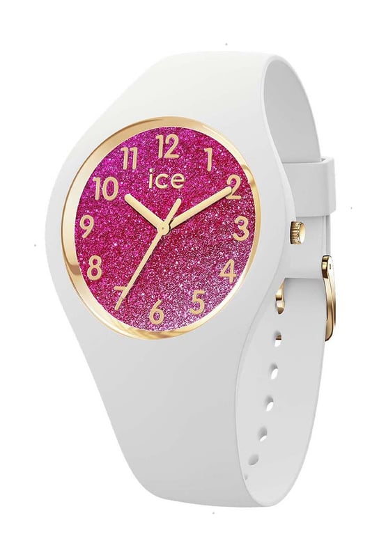 Ice-Watch is a hugely popular range, and when you look at the Ladies ICE Glitter Watch 022572 in more detail it becomes very clear why. Attention to detail and high quality materials are used throughout making the Ladies ICE Glitter Watch022572 a watch you can show off with glee.  Dimensions (cm): 11x8x8