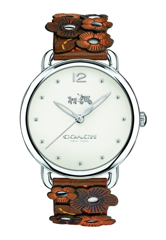 Coach 14502744 Ladies Delancey Watch You can't go wrong with this Ladies Delancey Watch 14502744 from Coach, each and every Coach watch is meticulously designed and crafted using high quality materials. And by buying the Ladies Delancey Watch 14502744 here, you can also sleep sound knowing your new watch will be fully backed by the manufacturer's warranty in the very unlikely event it should develop a fault. Dimensions (cm): 10x10x9