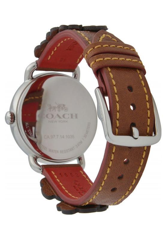 Coach 14502744 Ladies Delancey Watch You can't go wrong with this Ladies Delancey Watch 14502744 from Coach, each and every Coach watch is meticulously designed and crafted using high quality materials. And by buying the Ladies Delancey Watch 14502744 here, you can also sleep sound knowing your new watch will be fully backed by the manufacturer's warranty in the very unlikely event it should develop a fault. Dimensions (cm): 10x10x9