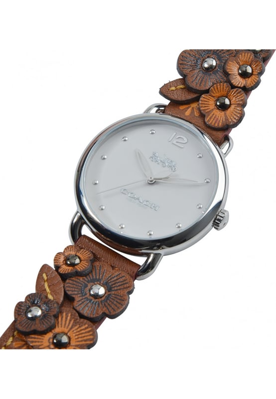 Coach 14502744 Ladies Delancey Watch You can't go wrong with this Ladies Delancey Watch 14502744 from Coach, each and every Coach watch is meticulously designed and crafted using high quality materials. And by buying the Ladies Delancey Watch 14502744 here, you can also sleep sound knowing your new watch will be fully backed by the manufacturer's warranty in the very unlikely event it should develop a fault. Dimensions (cm): 10x10x9