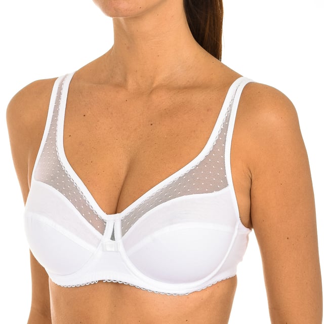 The Generous women's underwire bra is designed for support, comfort, and durability. Made from soft organic cotton, this bra offers firm support and naturally enhances your silhouette. Its sleek design ensures breathability, keeping you fresh all day long.\n\n Available in a variety of colors and styles, it combines comfort and aesthetics, ideal for both everyday use and special occasions. With its commitment to the environment, this bra is a reliable and durable choice.\n\n Main features:\n - Organic and sustainable materials.\n - Hoops for firm support and silhouette enhancement.\n - Soft and breathable fabrics for greater comfort.\n - Adjustable straps for a custom fit.\n - Available in various colors and styles.\n - 3-position, double-row hook closure.\n - Ideal for everyday use and special occasions.\n Composition: 92% Cotton, 6% Polyamide, 2% Elastane\n Care:\nWash at maximum temperature 40º.\n Do not iron.\n Do not use bleach.\n Do not use a dryer.