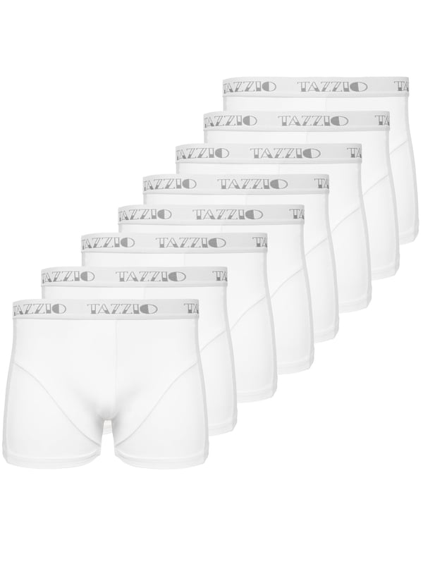 Tazzio Herren Boxershorts 8er Pack HOCHWERTIG: Moderne & zeitlose Herren Boxershorts von TAZZIO.
PERFEKTE PASSFORM: Unsere Boxershorts passen sich perfekt an, dank elastischem Komfortbund und hohem Baumwollanteil | Atmungsaktiv | kein unnötiges Schwitzen, Zwicken, Druckstellen und aufrollende Hosenbeine.
MATERIALZUSAMMENSETZUNG: 95% Baumwolle, 5% Elasthan
QUALITÄT: Hochwertiger Tragekomfort | Stylische Bodershorets / Retroshorts | 100% Qualität - DIREKT vom Hersteller!
DETAILS & HIGHLIGHTS: Boxershorts von TAZZIO haben kein kratzendes und nerviges Etikett, sondern einen hochwertigen Druch in der Innenseite.
VERPACKUNG: Die Lieferung erfolgt in einer edlen Box - ideal geschützt und optimal als Geschenkverpackung.